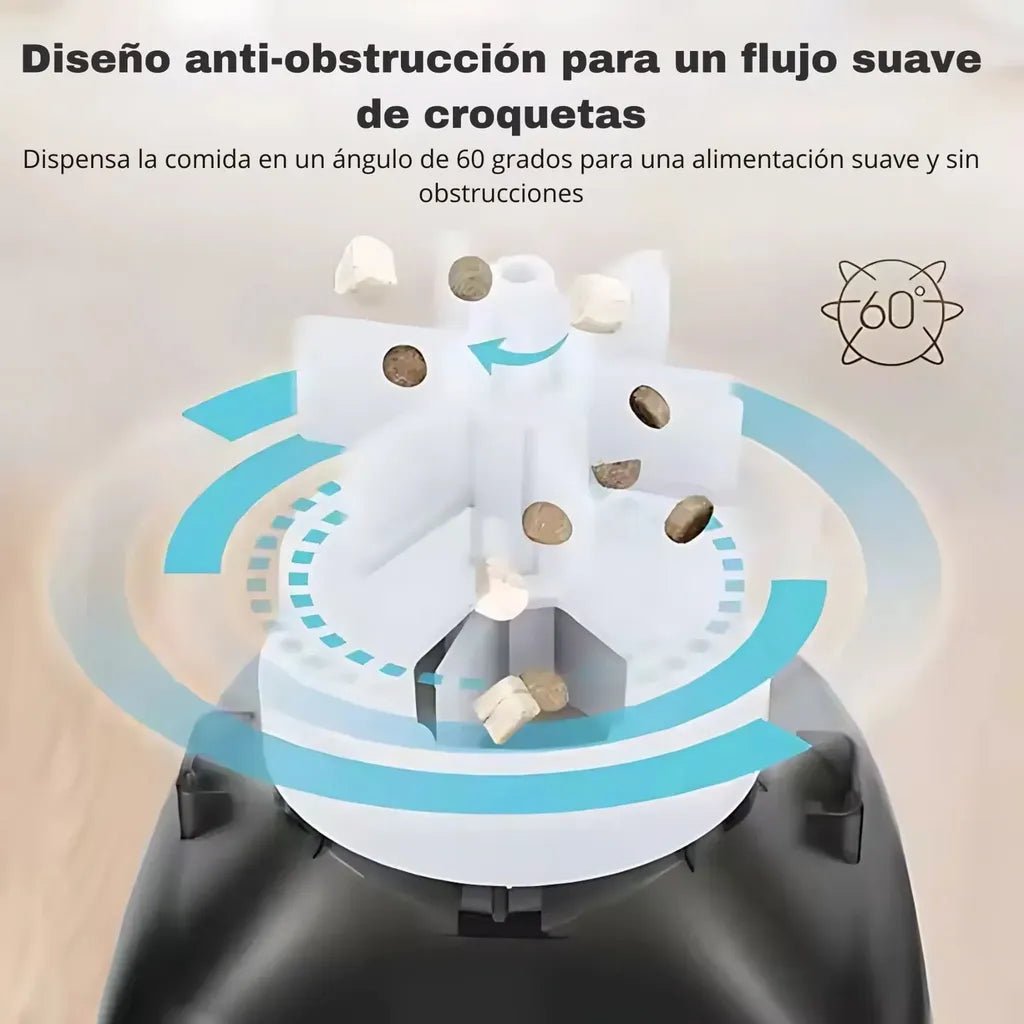Alimentador Automático Inteligente para Mascotas – Cámara HD 1080p + Micrófono - Refleja